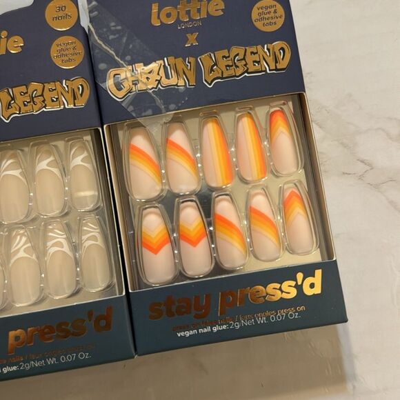 Lottie London x chaun legend stay pressed press on nails colorful  bundle - Picture 5 of 8
